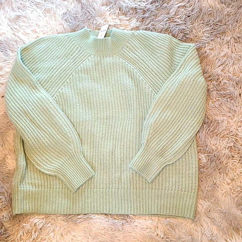 Ann Taylor Loft sea green sweater nwt